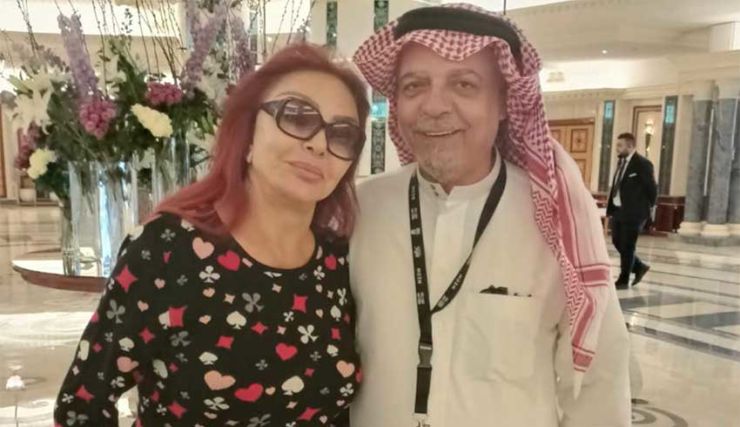 Salah Fouzan en compagnie de Nabila Abid