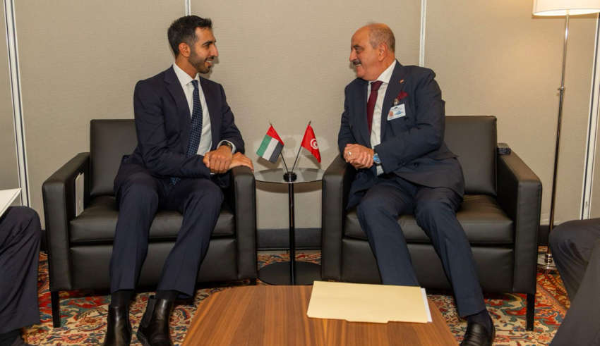 Nafti et son homologue emirati onu