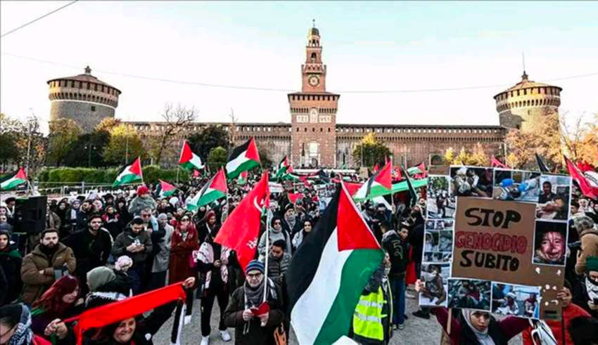 Greve generale italie palestine