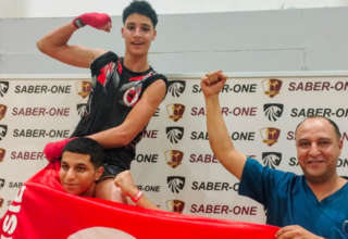 Champion mohamed aziz el haj abdallah kick boxong