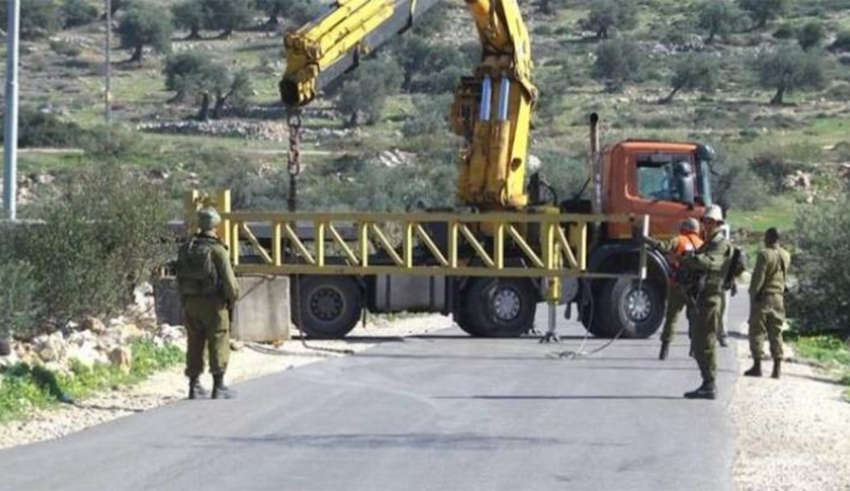 L’entrée à sinjil, au nord de ramallah
