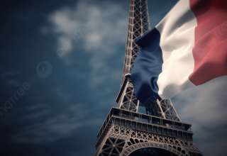 Pngtree france flag on backdrop